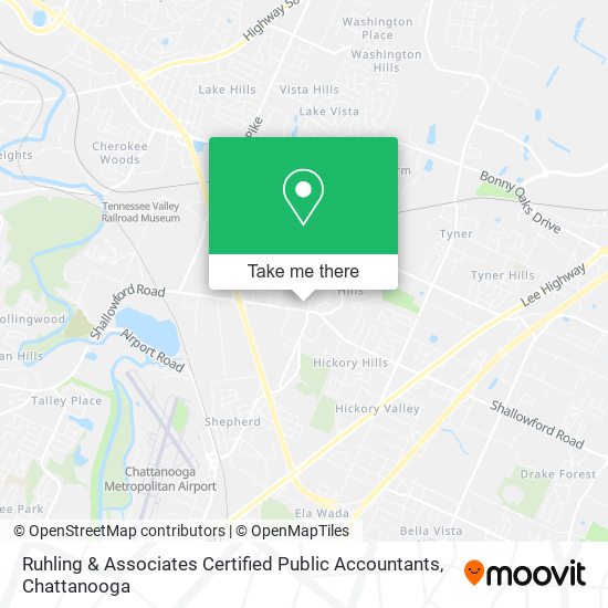 Mapa de Ruhling & Associates Certified Public Accountants