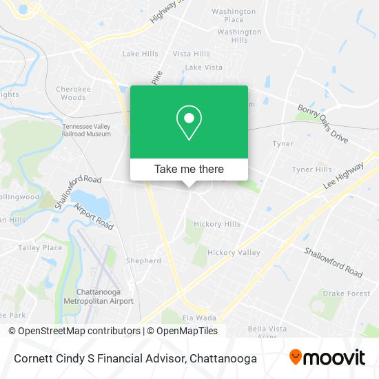 Mapa de Cornett Cindy S Financial Advisor