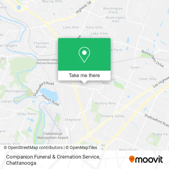 Mapa de Companion Funeral & Cremation Service