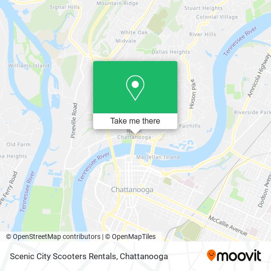 Scenic City Scooters Rentals map