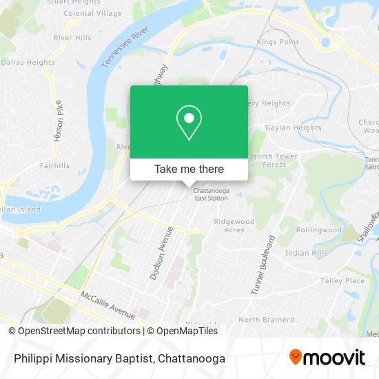Mapa de Philippi Missionary Baptist