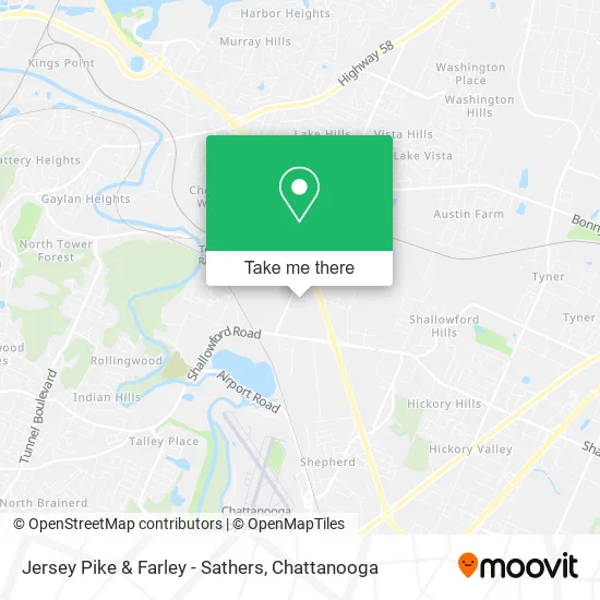 Jersey Pike & Farley - Sathers map