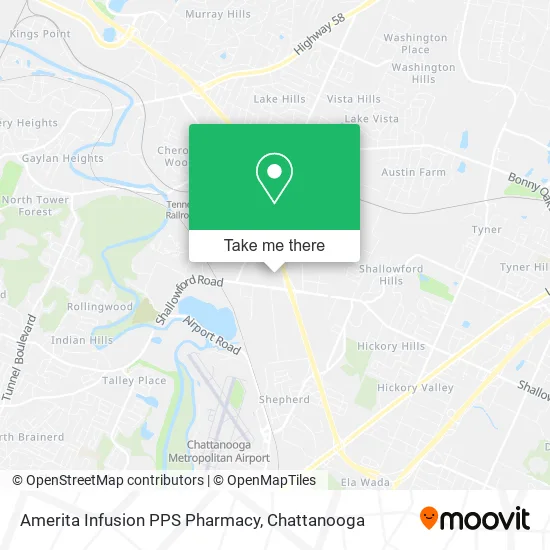 Amerita Infusion PPS Pharmacy map