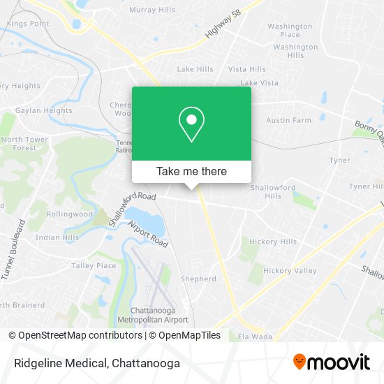 Ridgeline Medical map