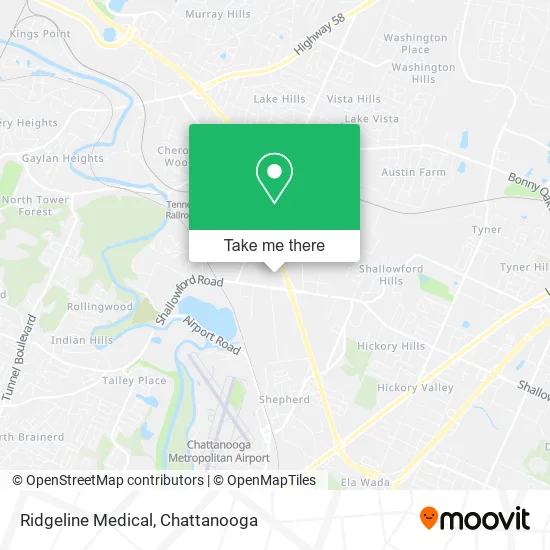 Ridgeline Medical map