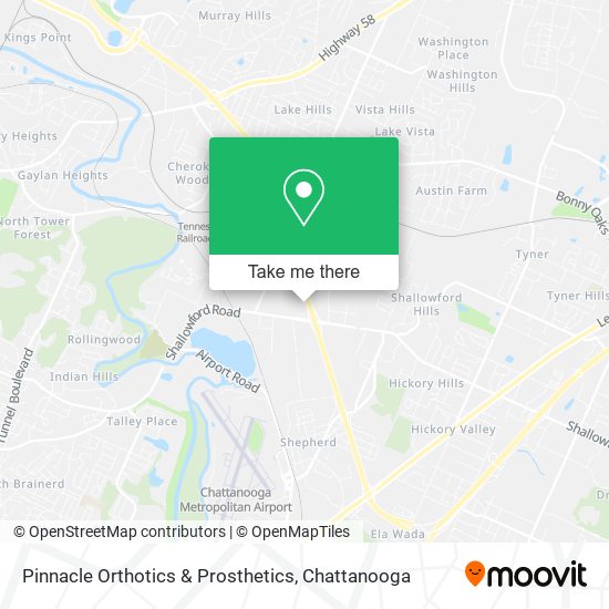 Pinnacle Orthotics & Prosthetics map