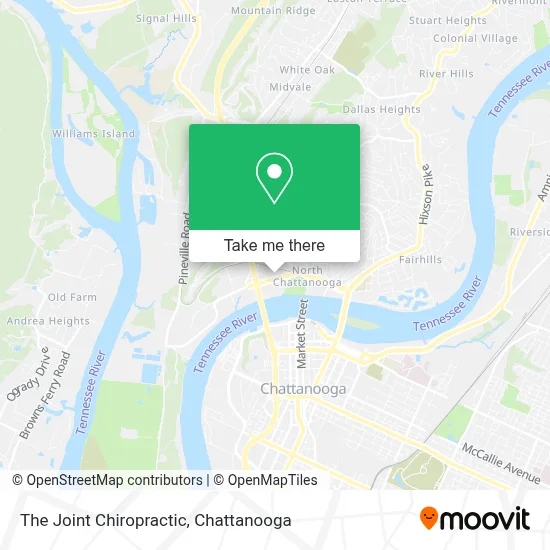 The Joint Chiropractic map