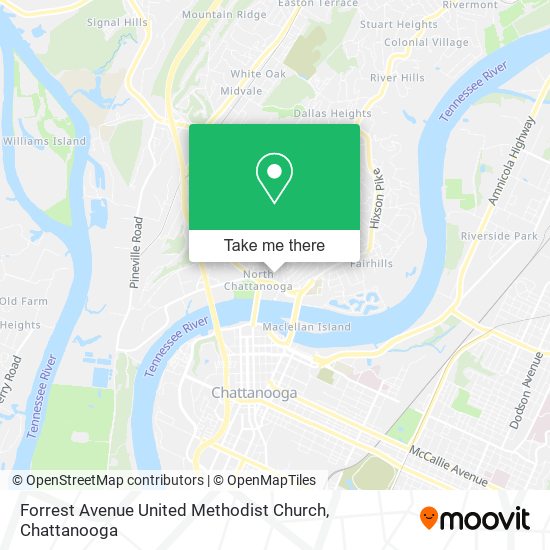 Mapa de Forrest Avenue United Methodist Church
