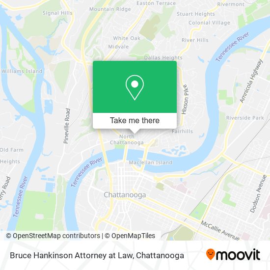 Mapa de Bruce Hankinson Attorney at Law