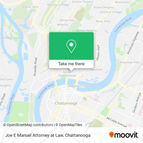 Joe E Manuel Attorney at Law map