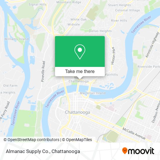 Mapa de Almanac Supply Co.