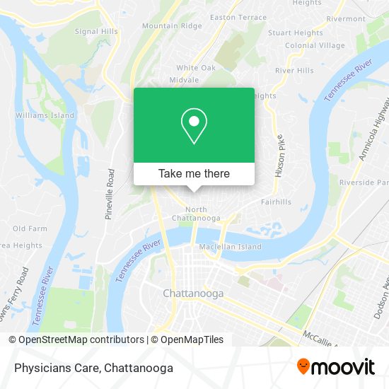 Physicians Care map