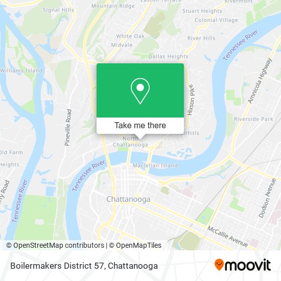 Mapa de Boilermakers District 57