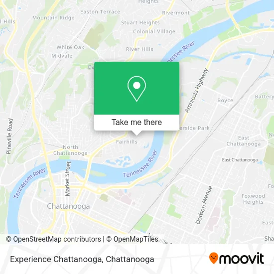 Experience Chattanooga map