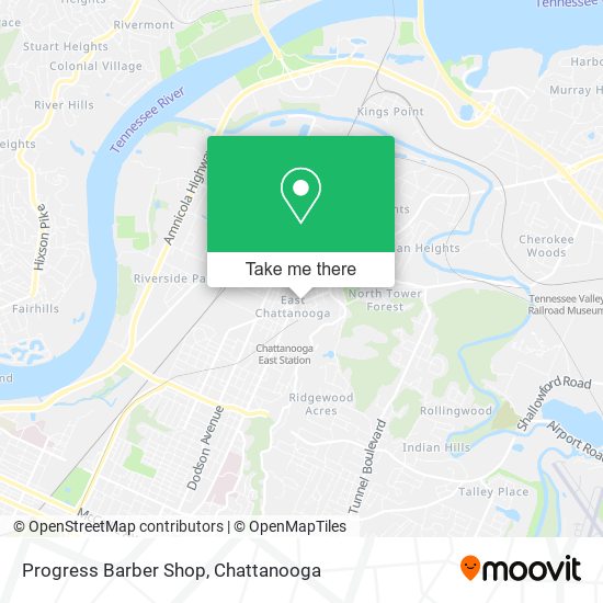 Mapa de Progress Barber Shop