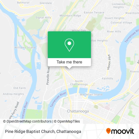 Mapa de Pine Ridge Baptist Church