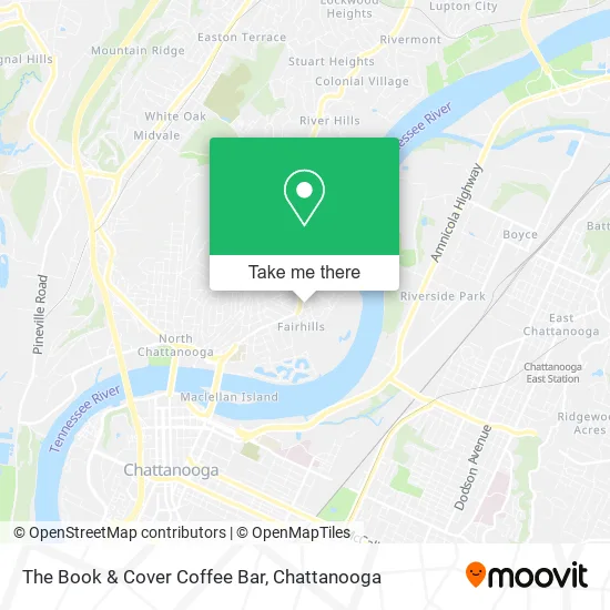 The Book & Cover Coffee Bar map