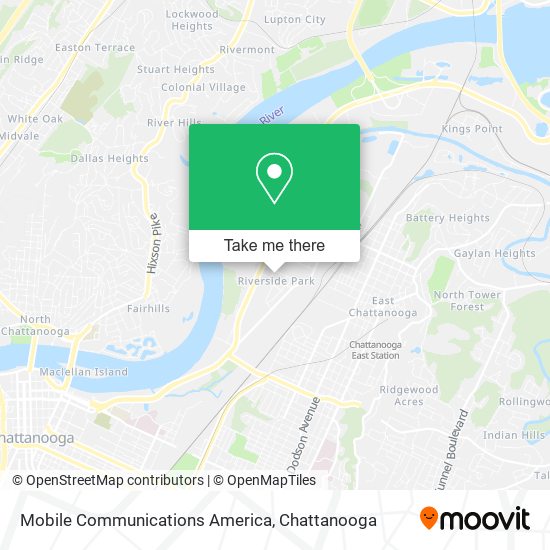Mapa de Mobile Communications America