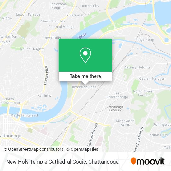 New Holy Temple Cathedral Cogic map