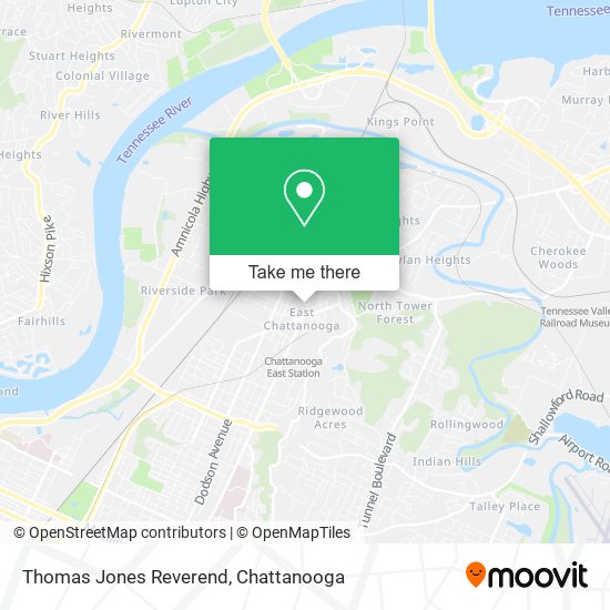 Thomas Jones Reverend map