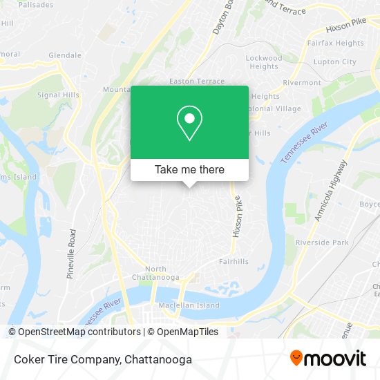 Mapa de Coker Tire Company