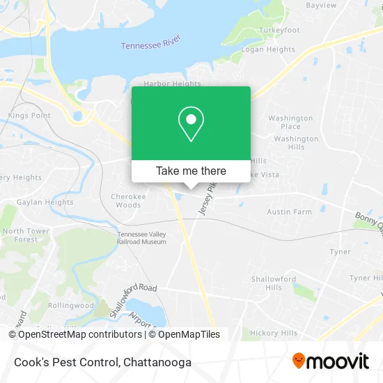 Cook's Pest Control map
