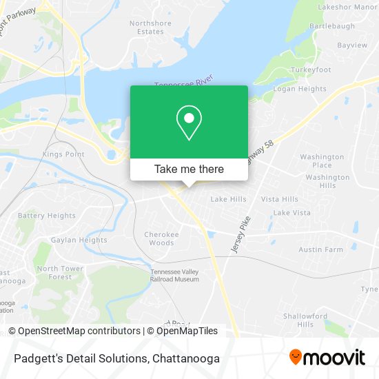 Mapa de Padgett's Detail Solutions