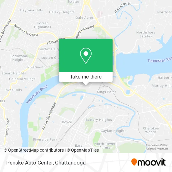 Mapa de Penske Auto Center