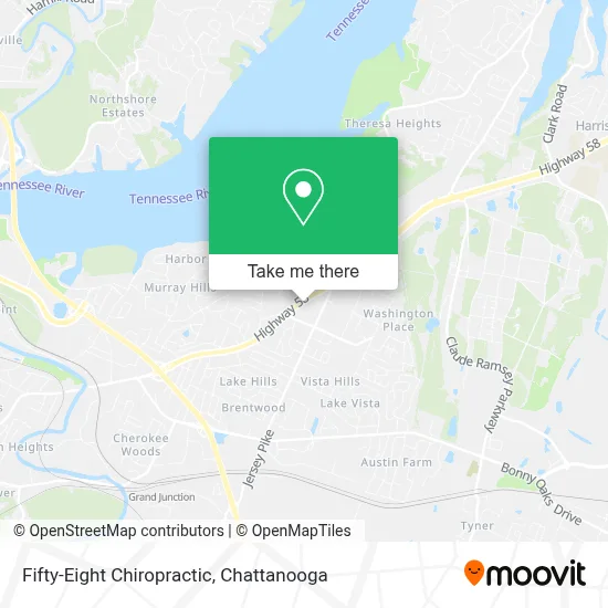 Fifty-Eight Chiropractic map