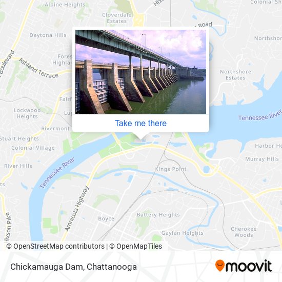 Mapa de Chickamauga Dam