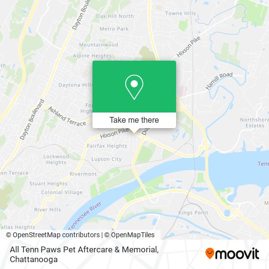 Mapa de All Tenn Paws Pet Aftercare & Memorial