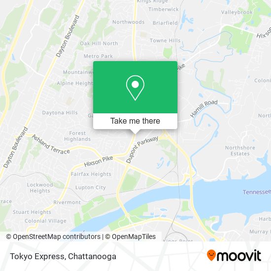 Mapa de Tokyo Express