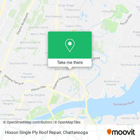 Mapa de Hixson Single Ply Roof Repair