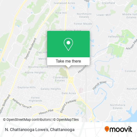 Mapa de N. Chattanooga Lowe's