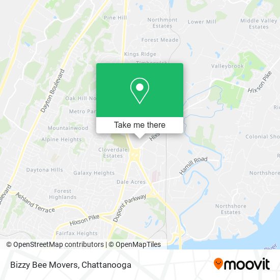 Bizzy Bee Movers map