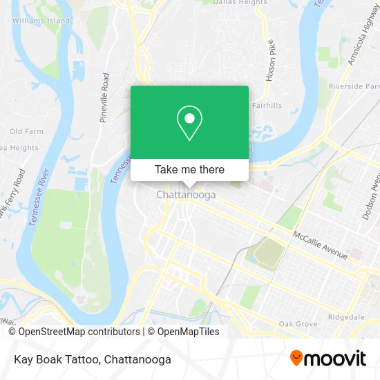 Kay Boak Tattoo map