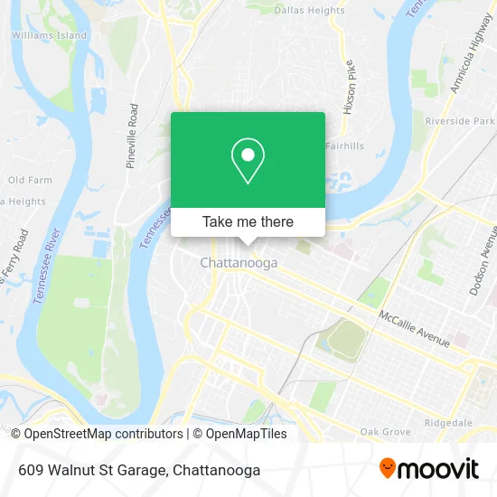609 Walnut St Garage map
