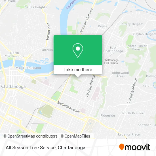 All Season Tree Service map