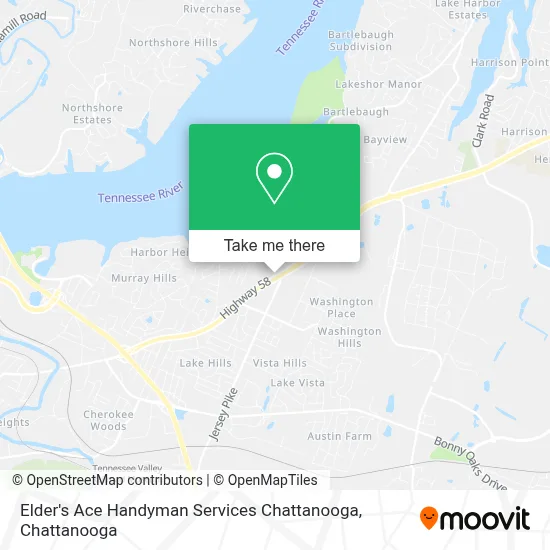 Elder's Ace Handyman Services Chattanooga map