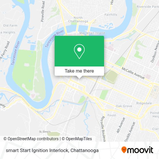 smart Start Ignition Interlock map