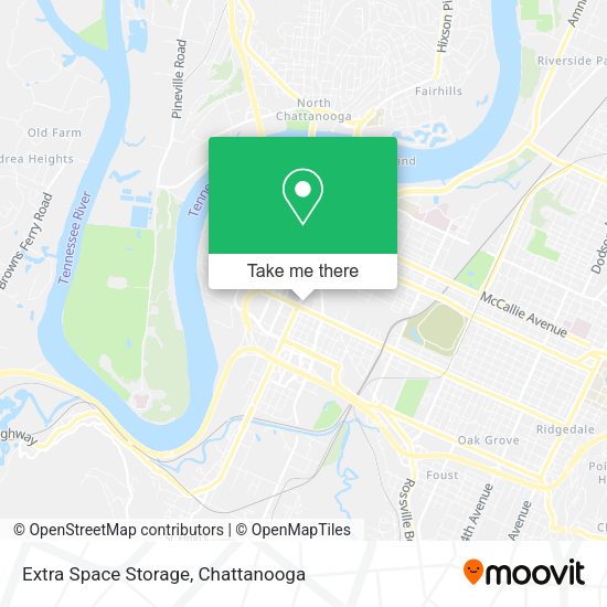 Extra Space Storage map