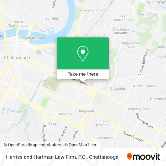 Harriss and Hartman Law Firm, P.C. map