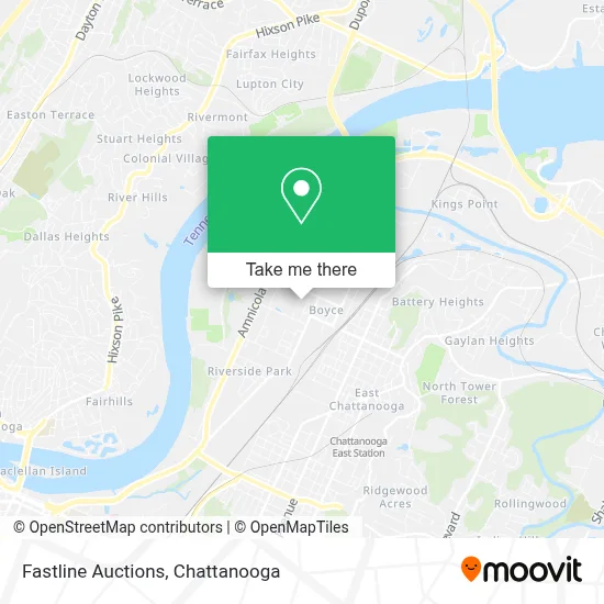 Fastline Auctions map