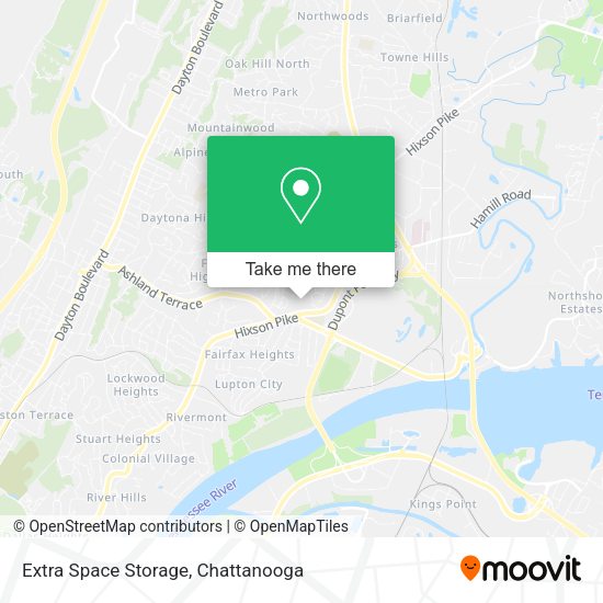 Extra Space Storage map