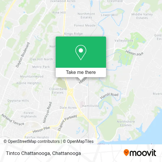 Tintco Chattanooga map
