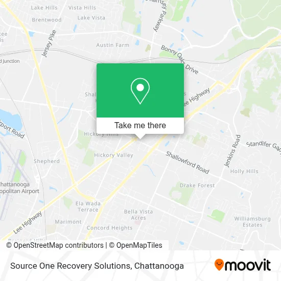 Source One Recovery Solutions map