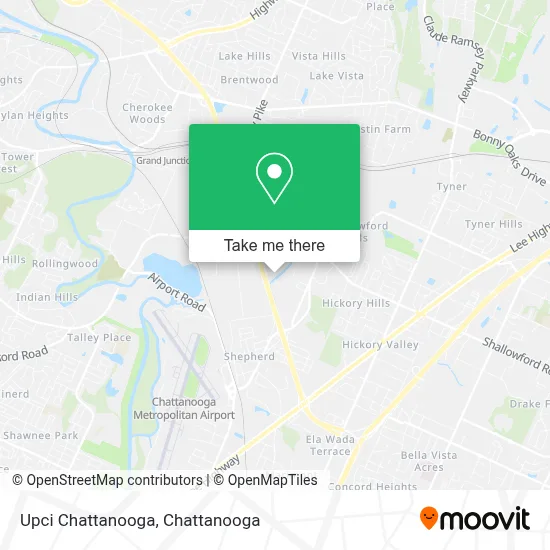 Upci Chattanooga map