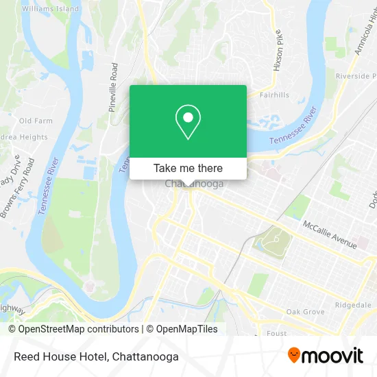 Reed House Hotel map