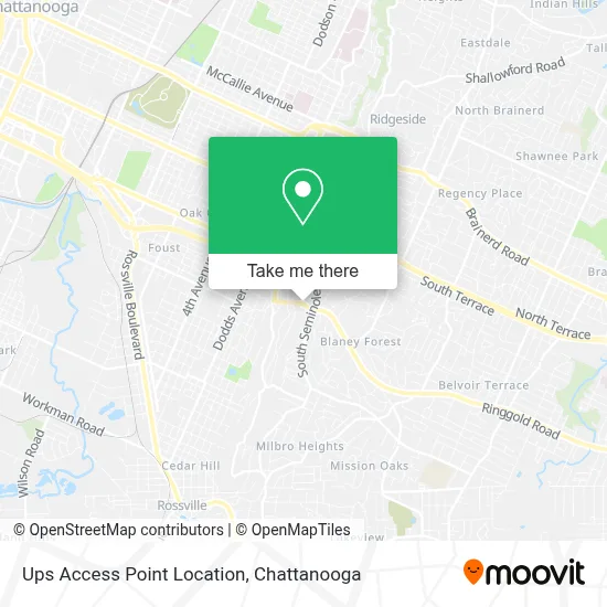 Ups Access Point Location map