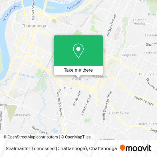 Sealmaster Tennessee (Chattanooga) map
